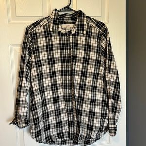 NWOT Loft Plaid Blouse szM